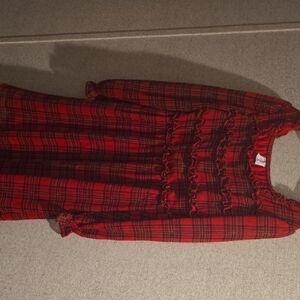 Wonder Nation Red Plaid Kids Casual Dress